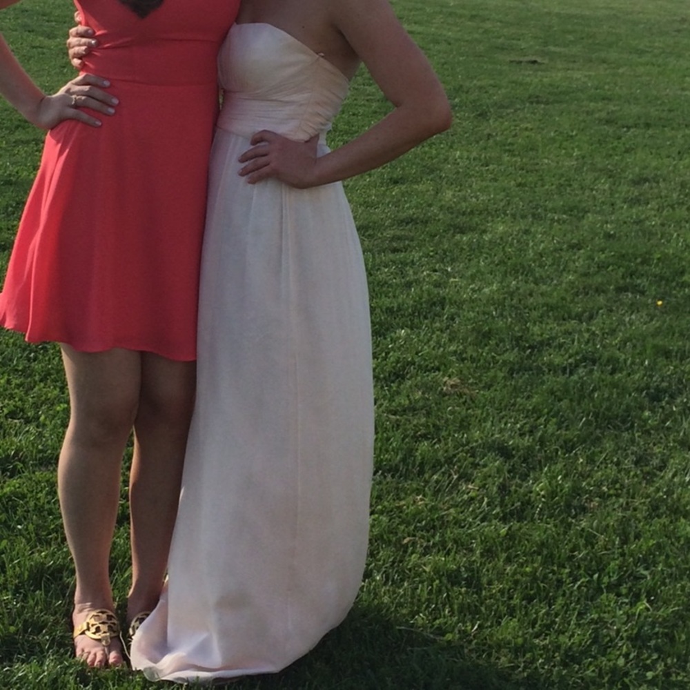 Amsale Chiffon Bellini bridesmaids dress